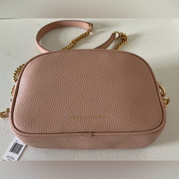 New Marc Jacobs  Crossbody Camera Bag Pebble Leather Rose - Picture 4 of 7